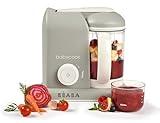 BEABA Babycook Solo 4 in 1 Baby Food Maker, Baby Food Processor, Steam Cook + Blend, Lrg Capacity 4.5 Cups 27 Servings in 20 Mins, Cook Healthy Baby Food at Home, Dishwasher Safe, Cloud