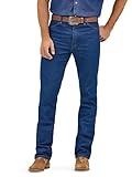 Wrangler Men's Cowboy Cut Slim Fit Jean, Prewashed Indigo, 33W x 32L