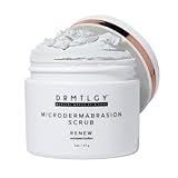 DRMTLGY Microdermabrasion Facial Scrub and Face Mask. Non-Abrasive Face Exfoliator Improves Acne Scars, Blackheads, Pore Size, and Skin Texture. 2 oz