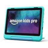 New Amazon Fire HD 8 Kids Pro tablet, ages 6-12. Bright 8" HD screen, includes ad-free content, parental controls, 13-hr battery, slim case for older kids, 32GB, Hello Teal, (2024 release)