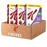 Kellogg’s Special K Breakfast Cereal, Family Breakfast, Fiber Cereal, Family Size, Variety Pack (3 Boxes)