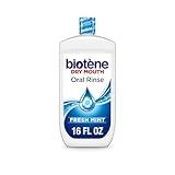 biotène Oral Rinse Mouthwash for Dry Mouth, Breath Freshener and Dry Mouth Treatment, Fresh Mint, 16 fl oz