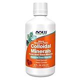 NOW Foods Supplements, Colloidal Minerals Liquid, Plant Derived, Essential Trace Minerals, Raspberry, 32-Ounce