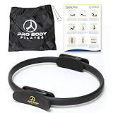 ProBody Pilates Fitness Circle – 14 Inch Pilates Ring for Yoga and Other Workouts, Focusing on Toning Inner Thighs, Arms, Core and Back, at Home Pilates Equipment (Black)