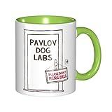 Pavlov Dog Labs. Please Don'T Ring Bell Funny Psychology For Students Psychologists Psychiatrists Medical Practitioners Doctors Guidance Counselors Women And Men Internal And Handle Green 11Oz Mug