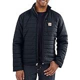 Carhartt Men's Rain Defender Relaxed Fit Lightweight Insulated Jacket, Navy, X-Large