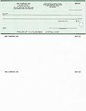 Green Computer Checks on Top - Custom Laser Business Checks Compatible with QB Accounting Software (1000)