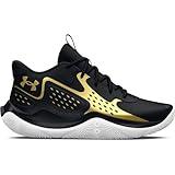 Under Armour Unisex Jet '23, (001) Black/Metallic Gold/Metallic Gold, 9, US