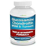 VitaBreeze Glucosamine Chondroitin, MSM & Turmeric Dietary Supplement - 248 Capsules