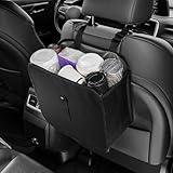 Amiss Foldable Car Trash Can, Collapsible Garbage Bag for Car, Hanging Waterproof Leakproof Trash Can Storage Bag, Automotive Interior Accessories, Multifunctional Car Storage Bag (3 Gallon)