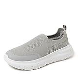 Dearfoams Men's Tahoe Lightweight Comfort Slip-On Sneaker, Sleet, 11