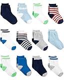 Simple Joys by Carter's Baby 12-Pack Socks, Multicolor/Stripe, 12-24 Months