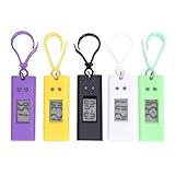 Hemobllo 15 Pcs Digital Keychain Watch - Colorful Digital Pocket Watch Clip-on Watch Backpack Watch Mini Electronic Keychain Watch for Exams, Home, Office and Outdoor Use (Random Color)