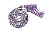 Graduation Honor Cord | Perfect for College University, High School Graduation Regalia Cords Honors Graduation Designed in The USA 200 Plus Color Selection | Lilac/White with Blocked Tassel