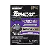 Tomcat Advanced Brand Rat & Mouse Bait with Disposable Station, Indoor and Outdoor Use, 1 Pre-Filled Ready-to-Use Station