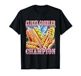 Glizzy Gobbler Champion Funny Wiener Hot Dog Meme Men Women T-Shirt