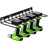 ENONCI Power Tool Organizer, Drill Holder Wall Mount,Thickened Drill Rack,50 lb Garage Storage Heavy Duty Drill Organizer Utility Storage Rack for Dewalt Milwaukee Ryobi Cordless Tools