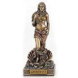 Veronese Design 3 1/2 Inch Aphrodite The Greek Goddess of Beauty Resin Miniature Figurine Hand Painted Bronze Finish