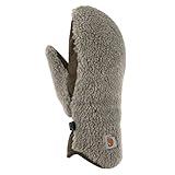 Carhartt womens Sherpa Mitten Cold Weather Gloves, Desert Sand, Medium US