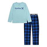 Hurley Boy's Pajama 2-Piece Set, Game Royal/Buffalo Check, 6