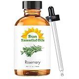 Sun Essential Oils 4oz - Rosemary Essential Oil - 4 Fluid Ounces Rosemary Oil - Rosemary Essential Oil for Diffuser - Aromatherapy Oil - Rosemary Essential Oil for Soap Making