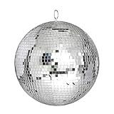 Alytimes Mirror Disco Ball - 8-Inch Cool and Fun Silver Hanging Party Disco Ball –Big Party Decorations, Party Design