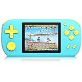 Handheld Games for Kids Adults with Built in 268 Classic Retro Video Games,3.0'' Color Screen Rechargeable Portable Arcade Gaming Player,Boys Girls Travel Electronics Toys Birthday Gift (A-Blue)