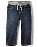 The Children's Place Baby Boys' Pull On Straight Jeans, Liberty Blue, 18-24 Months