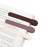 3Pcs Automatic Smart Bookmark, Book Marks for Reading Women Men Kids Book Lovers, Silicone Auto Book Mark Bookmarks for Reading, Unique Book Marker Bookmark Clip Page Holder Accessories