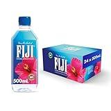 FIJI Natural Artesian Bottled Water 500mL / 16.9 Fl Ounce (Pack of 24) - 100% Natural Electrolytes