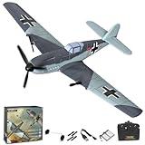 VOLANTEXRC RC Plane 3 Channel Remote Control Airplane Fighter Toys, 2.4GHz 6-axis Gyro Stabilizer RTF Glider Aircraft Plane, Easy to Fly for Adults Kids Beginners Boys (BF109)