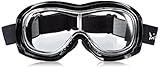Pacific Coast Airfoil Padded 'Fit Over Glasses' Riding Goggles (Black Frame/Clear Lens)