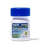 Major Allergy Loratadine 10 mg Tablets - Non-Drowsy Allergy Medicine for Adults and Kids Ages 6+ - Promotes 24-Hour Allergy Relief - Daily Allergy Tablets - Antihistamine - 300 Tablets