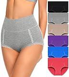 MISSWHO Womens Underwear Cotton High Waisted Postpartum Stretch Panties Soft Breathable Briefs Ladies Online Shopping Boy Shorts Size Small