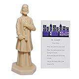 Flazmyxent St Joseph Statue for Selling House Resin Figurine Protecting Home with Instruction Prayer Complete Set Solid, Beige 4.7" H
