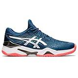ASICS Men's Court FlyteFoam Tennis Shoes, 11, MAKO Blue/White