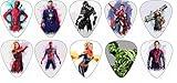 Avengers Guitar Picks [Featuring Captain Marvel and other Marvel Characters](10 Medium Gauge Picks in a Pack)