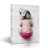 SIGNLEADER Canvas Prints with Your Photos, Personalized Canvas Wall Art, Custom Portrait Photo on Canvas - 8x10 inches