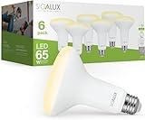 Sigalux Dimmable LED Flood Lights, BR30 Bulbs, 650LM 2700K Soft White, E26 Base, UL Listed, Pack of 6