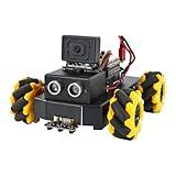 Yahboom AI Smart Robot Kit for UNO R3 Mecanum Wheel with ESP32 Camera App Control FPV Video Suitable for STEM Programming Education Kid Electronic Kit