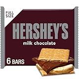 HERSHEY'S Milk Chocolate Candy Bars, 1.55 oz (6 Count)