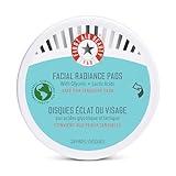 First Aid Beauty - Facial Radiance Pads with Gycloic & Lactic Acids – Daily Exfoliating Pads with AHA that Help Tone & Brighten Skin – Makeup Prep Pads - Compostable for Daily Use – 28 Pads