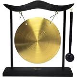 Feng Shui Brass Gong Desktop Zen Art for Fortune H1301