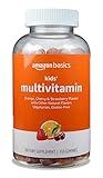 Amazon Basics Kids' Multivitamin Gummies, Orange, Cherry & Strawberry, 190 Count (Previously Solimo)