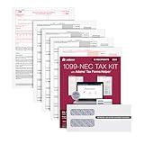 Adams 2024 1099 NEC Kit for 12 Recipients, 4 Part Laser 1099 Forms, 3 1096 Forms, Self Seal Envelopes & Access to Adams Tax Forms Helper (1009316)