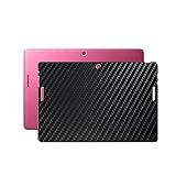 Synvy [2 Pack] Back Protector Film, compatible with Asus Memo Pad Smart 10 10.1" Black Carbon TPU Guard Skin Sticker [ Not Front Tempered Glass Screen Protectors ]