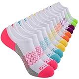 eallco No Show Socks Womens Athletic Cushioned Low Cut Non Slip Running Ankle Socks for Women 6 Pairs