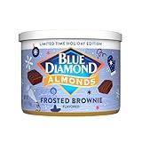 Blue Diamond, Holiday Frosted Brownie Flavored Sweet Snack Nut Almonds Perfect Size for On-The-Go, Holidays and Gatherings, Lunch, Adults and Kids, 6oz Can