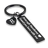 SSLBeryl Drive Safe Keychain Gifts for Boyfriend Valentines Day Anniversary Birthday Gifts for Him Husband Keychains for Men (B-black)