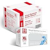 Basic Medical Synmax Vinyl Exam Gloves - Latex-Free & Powder-Free Disposable Glove - X-Large, BMPF-3004(1000 Pcs)